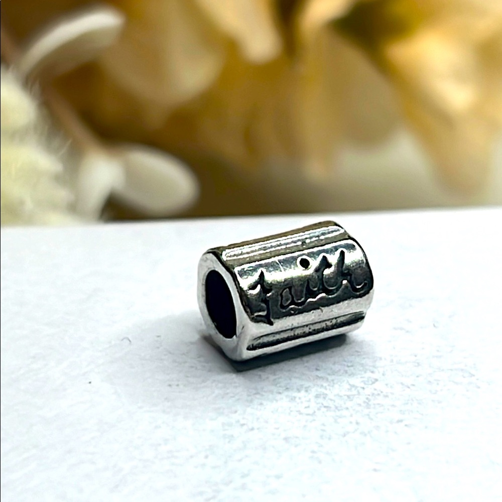 Sterling Silver Faith Charm - Pandora and Chamilia Compatible